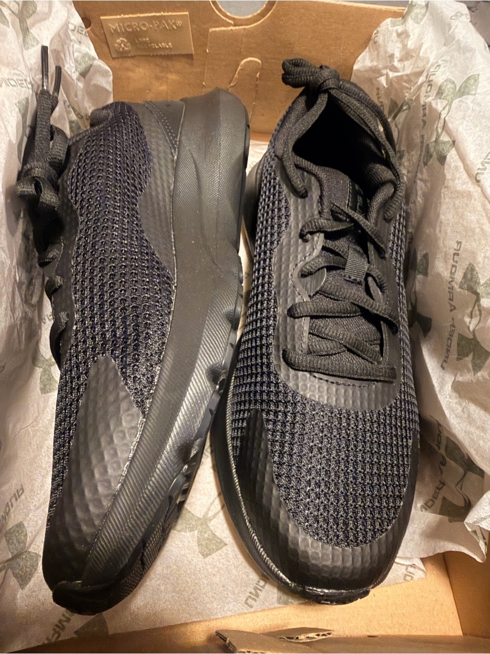 Under Armour Black Knit Women's Sneakers